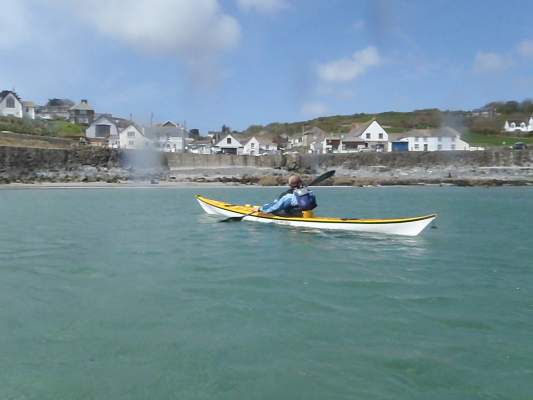 Coverack from the water