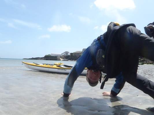 Sea kayaking in Cornwall